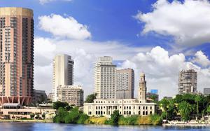 Panor�mica de El Cairo desde el Nilo