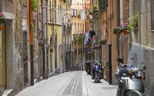 Calle del centro de Cagliari
