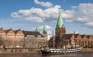 R�o Weser a su paso por Bremen