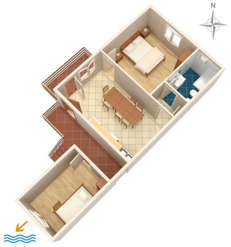 Apartments By The Sea Caska (pag) - 202