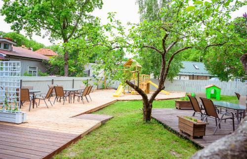 Cabin Family Room With Balcony