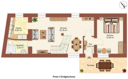 Apartamento Ferienwohnung Kruppa