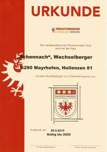 Apartamento Haus Schennach
