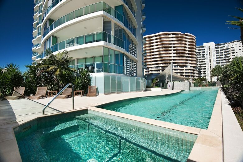 Hotel Reflection On The Sea