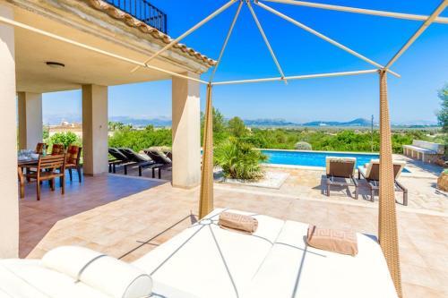 Can Picafort Villa Sleeps 8 Air Con Wifi