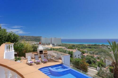 Son Bou Villa Sleeps 13 Pool Air Con Wifi