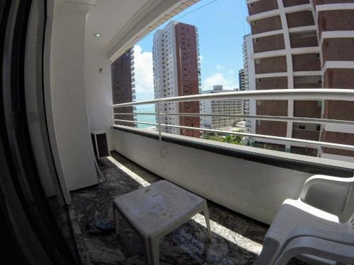Apartamento Flat Com Linda Vista Mar, Perto De Tudo !!!