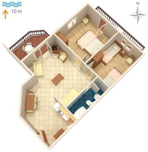 Apartments By The Sea Kraj (pasman) - 3460