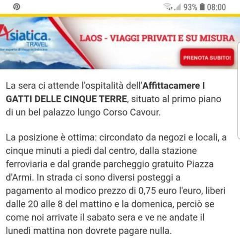 Hostal Affittacamere I Gatti Delle 5 Terre