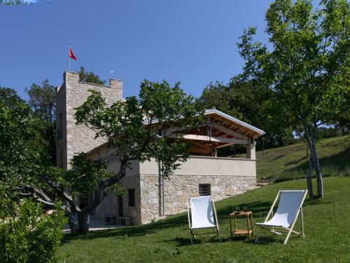 Villa With Tower Between Olive Trees With Private Swimming Pool, Nice View