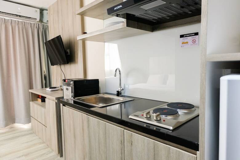 Minimalist Studio Room At Bintaro Icon Apartment