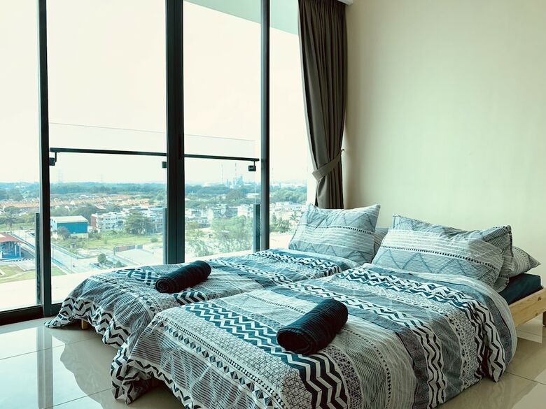 Apartamentos D'wharf Residence @ Pd Waterfront Balcony View By Airplan