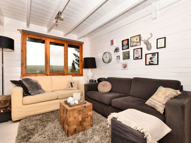 Beautiful Chalet On A Camping, With Different Terraces And A Beautiful View