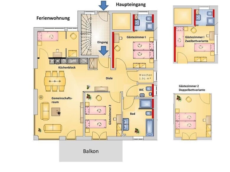 Modern-one Apartments Fulda