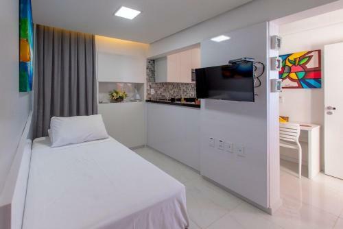 Apartamento Tabajara Flat - Ap 507 - Vista Lateral Mar