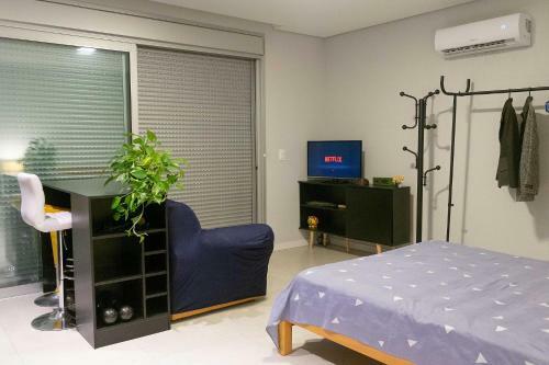 Apartamento Studio110b Apto Novo, Central, Com Terra�o E Garagem