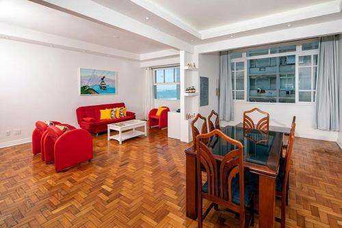 Apartamento Enorme 3 Quartos Com Jacuzzi E Vista Mar Para 8 Pessoas Em Copacabana!
