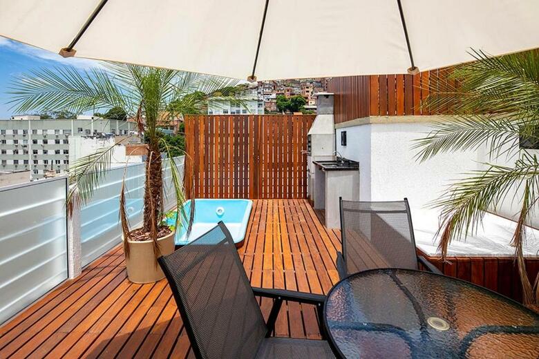Apartamento Cobertura Alto Luxo Com Terra�o, Bbq E Piscina - 6 Quartos
