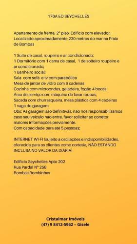 Apartamento Cod 176a Edif�cio Seychelles Bombas