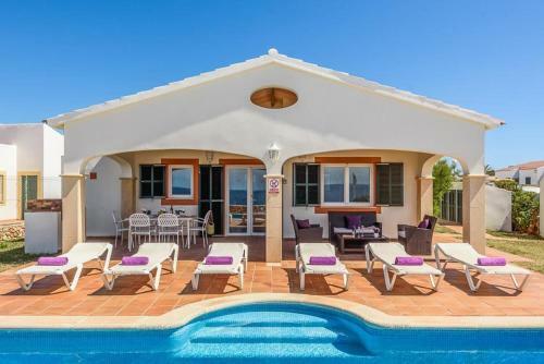 Cap D'artrutx Villa Sleeps 6 With Pool Air Con And Wifi