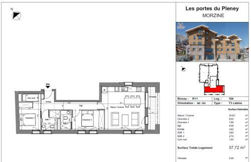 Apartamento Portes Du Pleney 104