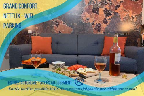 Apartamento Troyes - Little World - Studio - Netflix - Confort - Parking