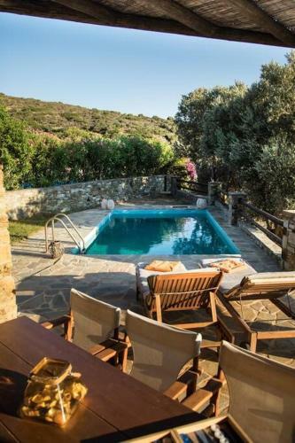 2ag252-house With A Pool In Andros