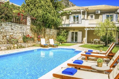 Kato Kateleios Villa Sleeps 6 Pool Air Con Wifi