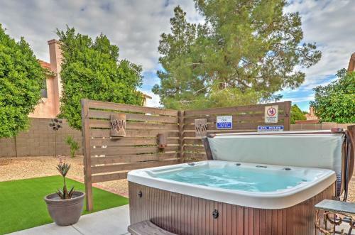 Fenced Hot Tub And Bbq Oasis Modern Scottsdale Home
