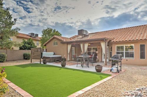 Fenced Hot Tub And Bbq Oasis Modern Scottsdale Home