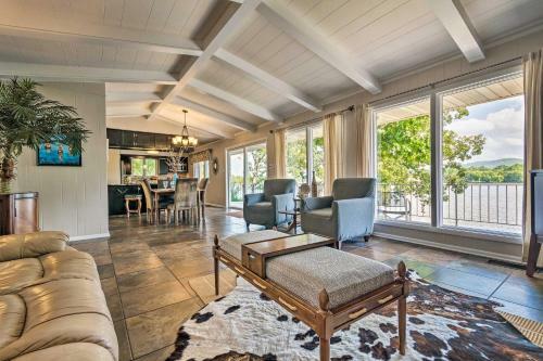 Lakefront Hot Springs Home With Hot Tub And Dock!