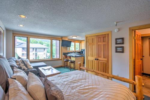 Apartamento Breck Ski-in And Out Studio Steps To Quicksilver Lift!