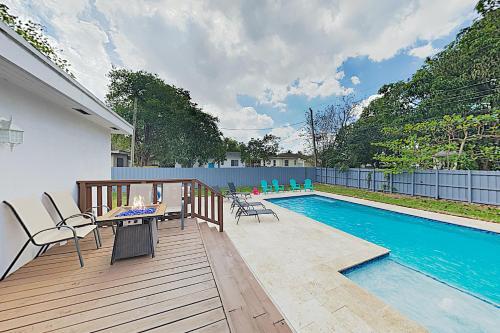 New Listing! Luxe Retreat With Pool In Lush Backyard Home
