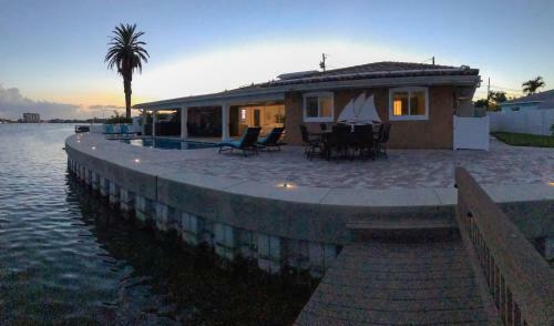 New Listing! Modern Retreat With Private Pool & Dock Home