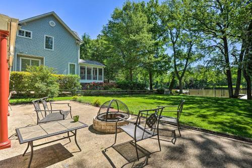 Waterfront Annapolis Home Fire Pit And Fishing Pier