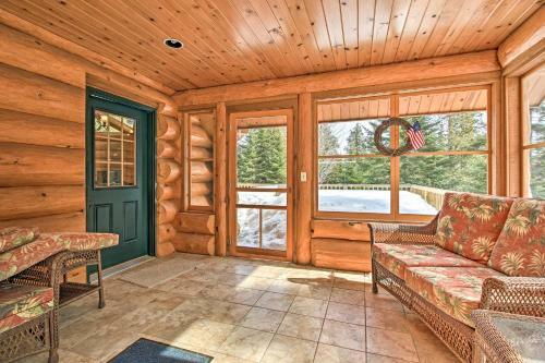 Lakefront Log Cabin With Dock About 9mi To Lutsen Mtn