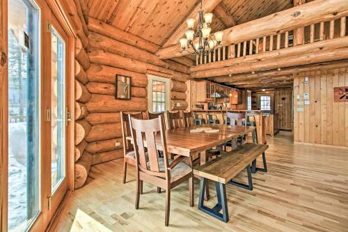 Lakefront Log Cabin With Dock About 9mi To Lutsen Mtn