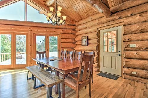 Lakefront Log Cabin With Dock About 9mi To Lutsen Mtn