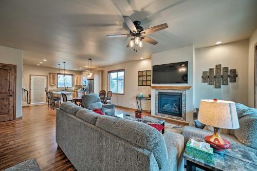 Modern Home On Golf Course With Game Room And Fireplace