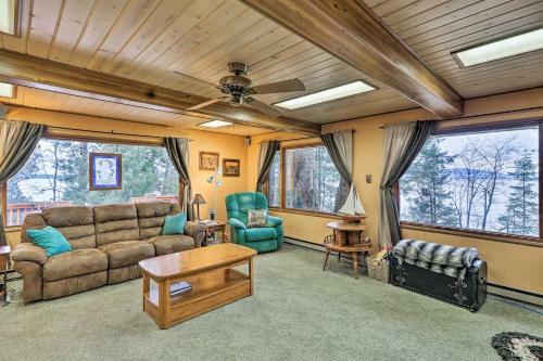 Flathead Lake House With Private Beach And Boat Dock!