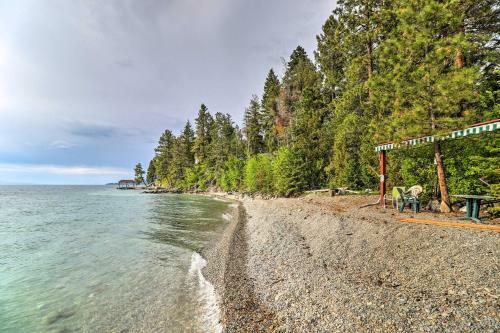 Flathead Lake House With Private Beach And Boat Dock!