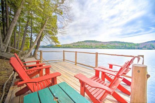 Adirondack Oasis Lake House With Dock And Deck!