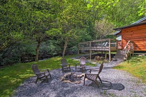 Bryson City Cabin With Fire Pit On Coopers Creek!