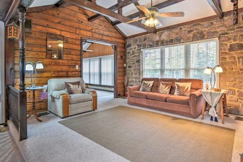 Rustic Lake Harmony Home With Fire Pit And Hot Tub!