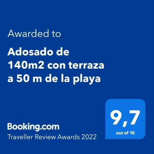 Adosado De 140m2 Con Terraza A 50 M De La Playa