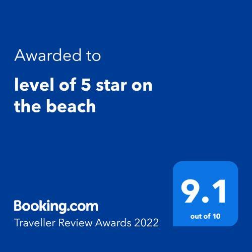 Apartamento Level Of 5 Star On The Beach