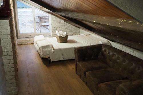 Tiny And Cute Apartment In The Roof Touching Border