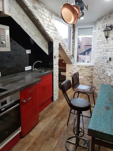 Tiny And Cute Apartment In The Roof Touching Border