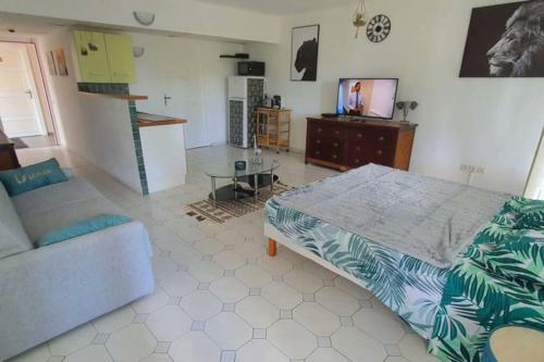 Apartamento Grand Studio Id�alement Situ�, Jardin Et Piscine