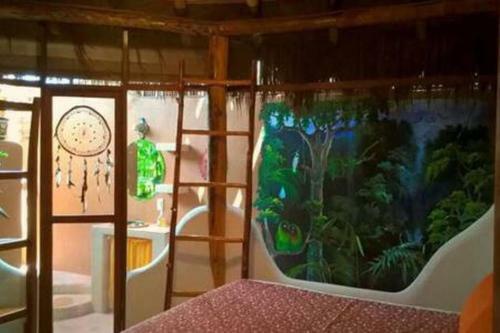 Apartamento Casa Azul. Casa Estilo Maya En El Centro De Bacalar